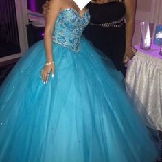 Used 1 Time Very Good Condition Sweet 16 Dresses, Sweet 16, Strapless Dress, Colorful Dresses, Womens Dresses, Dresses, Blue, Women Shopping, Color