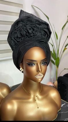 This headtie hat is beautifully handcrafted with gele fabric, is comfortable, lightweight and stress-FREE. NO TYING REQUIRED i.e makes gele tying as easy as ABC! I already did all the tying for you just rock and go. Its Ready to wear and complement many outfits. It gives NO Headaches or Migranes It is Aso Ebi compliant Its travel and storage friendly And it makes a very unique and presentable gift Features *Aso-oke *Well tailored and designed. *Easy to tie on and maintain. *Comes in different lo Fitted Headscarf For Wedding, Black Headscarf With Matching Headband, Fitted Turban, Traditional Headscarf, Gele Styles, Turban Scarf, Head Tie, Headband Women, Head Ties