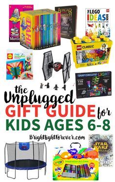 the smart gift guide for kids ages 6 - 8 includes toys, books and more