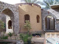 a house made out of rocks and stones