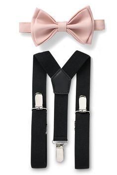 Classic Suspenders For Suit And Tie At Party, Fitted Belts And Suspenders With Bow For Party, Elegant Suspenders For Party Suit Accessories, Elegant Fitted Belts And Suspenders With Bow, Classic Wedding Belts And Suspenders With Bow Tie, Elegant Party Belt With Bow, Elegant Black Belts And Suspenders For Party, Elegant Adjustable Belts And Suspenders For Wedding, Classic Party Bow Tie With Suspenders