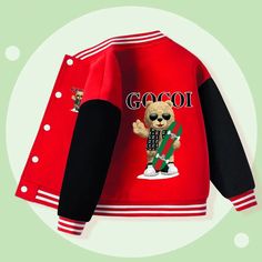 Stay stylish and warm this Autumn with our Boys Cartoon Baseball Casual Jacket! Made with a blend of COTTON and POLYESTER, this jacket is perfect for the changing weather. Its fun CARTOON pattern and V-Neck collar add a touch of fashion, while the full sleeves provide full coverage. Perfect for kids aged 4-12, this jacket is a must-have for any fashion-forward child! (Take your normal size - trust us, it fits just right!) Estimated Delivery Time 14 Days-excluding weekends and holidays SPECIFICAT Winter Varsity Jacket With Letter Print, Trendy Hooded Varsity Jacket For Outdoor, Winter Outdoor Varsity Jacket With Patchwork, Hooded Varsity Jacket With Patchwork For Winter, Hooded Winter Varsity Jacket With Patchwork, Trendy Winter Varsity Jacket For Outdoor, Trendy Winter Outerwear With Letter Print, Winter Cotton Varsity Jacket With Patchwork, Trendy Winter Varsity Jacket For College