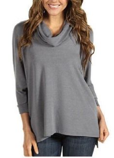 KK-4L43167 A drapey cowl neck further relaxes a casual cold-weather essential with dolman sleeves and side slits. Dolman sleeves Length: 23" (front); 27.5" (back) 60% Polyester 32% Rayon 8% Spandex Available in gray Cowl neck Hi-Low hem Side Slits Hand wash or dry clean PLEASE NOTE:  The bust measurement for the XS is 52" because the dolman sleeves allow more room in the bust area. IMPORTANT INFORMATION ·         Measurements provided are taken on the actual item as a courtesy to customers.  How Karen Kane, Dolman Sleeve, Cowl Neck, Knit Sweater, Cold Weather, Knitted Sweaters, Dry Clean, Hand Wash, Sleeve Length