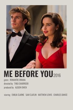 a movie poster for the film me before you