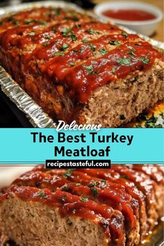 the best turkey meatloaf recipe is so easy to make and it's delicious