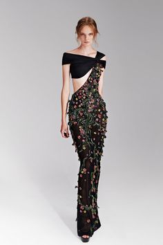 Spring Party Gown With Intricate Embroidery, Spring Evening Gown With Floral Embroidery, Embroidered Evening Dress For Spring, Spring Embroidered Evening Dress For Gala, Elegant Fitted Dress With 3d Embroidery, Fitted Elegant Dress With 3d Embroidery, Evening Gown With Floral Embroidery, Floral Embroidered Evening Gown, Floral Embroidery Floor-length Evening Dress