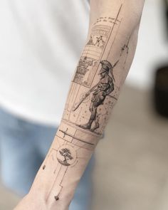 a person with a tattoo on their arm