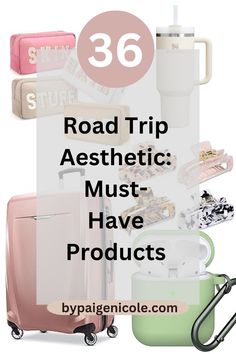 Road Trip Aesthetic: Must-Have Products Road Trip Aesthetic, Printable Packing List, Must Have Travel Accessories, Trip Aesthetic, Perfect Road Trip, Travel Comfort, Travel Tech, Travel Gadgets, Travel Must Haves