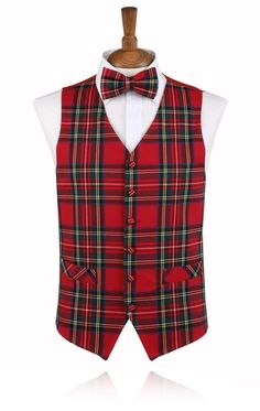 Tartan Plaid Vest Tweed Waistcoat, Scotland Yard, Gucci Dress, School Wear, Scotland Uk, Dapper Men, Red Tartan