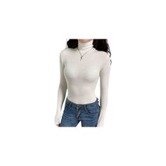 A fitted bodysuit reigns supreme in the world of tops. 35% Cotton, 60% Polyester, 5% Spandex Thin Fabric Good Stretch, Soft Fabric High-Neck Design Slim-Fit Silhouette Long Sleeves Colors: White, Black, Grey, Brown, Ivory Sizes: S to L Gender: Female Age: Adult Brand Name: NoEnName_Null Product ID: CJNSSYMY02746 Note: All sizes are smaller than regular European and American sizes. Choose the larger size if your size is between two sizes. Please allow 2-3cm differences due to manual measurement * Casual Turtleneck Bodysuit In Solid Color, Casual Turtleneck Bodysuit, Trendy Long Sleeve Non-stretch Bodysuit, Elegant Bodysuit For Winter, Basic Long Sleeve Stretch Bodysuit, Trendy Non-stretch Long Sleeve Bodysuit, Basic Stretch Long Sleeve Bodysuit, Basic Stretch Bodysuit With Long Sleeves, Elegant Winter Tops With Thumbholes