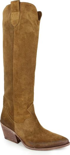 ZIGI Valezka Knee High Boot (Women) | Nordstrom Boots 2024 Trend, Hearts Outfit, Tall Cowgirl Boots, Knee High Western Boots, Black Biker Boots, Knee High Cowboy Boots, Fall Board, Xmas Wishlist