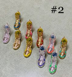 Colorful rhinestone Shoe Charms Clemson Shoe Charms, Disney Shoe Charms, Cheap Customizable Trendy Shoe Charms, Colorful Beaded Shoe Charm, Steletoes Shoes Beads Charms In Store, Steletoes Shoes Bead's Charms In Store, Seed Bead Shoe Charms, Shoe Charms Blue, Rhinestone Shoe