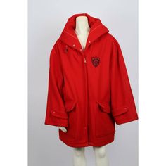 Vintage Ralph Lauren Red Wool Oversized Pockets Hooded Jacket Coat Size L Us Size L, Oversized Fit Jacket Is Pre-Owned, Good Condition Overall There Is No Significant Wear Visible 100% Authentic Guaranteed Red Color Zipper Closure On Front Fabric: 100% Wool Hooded Long Sleeves Unlined Two Flap Pockets Brand: Ralph Lauren Size: L Color: Red Style: Jacket Condition: Pre-Owned Material: Wool Measurements In Inches: Shoulders Across: 20 Sleeve Length: 22 Bust: 48 Waist: 48 Shoulder To Hem Length: 30 Oversized Pockets, Red Rain, Vintage Ralph Lauren, Red Style, Rain Coat, Red Wool, Workout Jacket, Cotton Jacket, Red Fashion