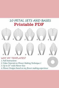 10 petal sets and bases printable pdf