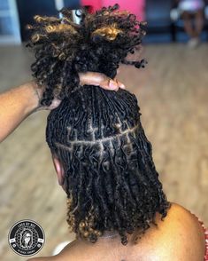 Coming Out Locs, Starter Locs With Loose Ends, Xs Locs, Halle Locs, 3c Locs, Starter Loc Sizes, Small Locs Black Women, Locs With Loose Ends