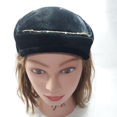 Item: Black Pill Box Hat Velvet Vintage  Condition: Overall wear from use. Has spots and wear, missing a jewels, the cord that the jewels are on looks weird, please look at photos. Other: Measures about 6 inches wide. Modern Pillbox Hat, Navy Pillbox Hat, Black Pillbox Hat, Leopard Print Pillbox Hat, 1960s Pillbox Hat, Pillbox Hat, Pill Boxes, Vintage Velvet, Vintage Accessories