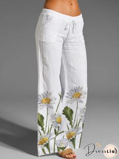 White Non-stretch Wide-leg Pants, White Pants With Pockets For Spring, White Non-stretch Ankle-length Wide Leg Pants, White Wide Leg Pants With Pockets For Spring, White Non-stretch Pants For Spring, White Cargo Pants For Spring, White Wide-leg Spring Pants, White Wide-leg Pants For Spring, White Ankle-length Wide Leg Pants For Spring