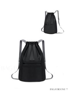 BagForLove - Unisex Sports Drawstring Bag - Ideal for Cycling Black Nylon Drawstring Bag For Everyday Use, Sporty Breathable Gym Bag For Daily Use, Black Large Capacity Drawstring Backpack, Functional Drawstring Bag For Daily Use, Large Capacity Sports Gym Backpack, Black Drawstring Bag For Daily Use, Black Bag With Functional Drawstring For Everyday Use, Sporty Nylon Drawstring Bag For Everyday Use, Large Capacity Nylon Drawstring Bag