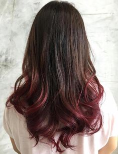 Sandy Brown Hair, Burgundy Brown Hair, Natural Dark Hair, Black Hair Ombre, Dipped Hair, Red Ombre Hair, Dyed Hair Pastel, Dip Dye Hair, Red Brown Hair