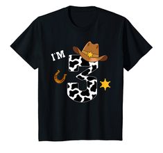 PRICES MAY VARY. Cowboy Hat Howdy Country Southern 3rd birthday cowboy shirt is perfect for those who love Rodeo, Western, cowboy hats and boots, country lover and Horse lover. Cute 3 year old boy birthday gift for toddler kids boys born in 2020 Awesome since 2020 rodeo rider gift for your little boy who is turning 3. Makes a funny cowboy team squad 3rd birthday present. Perfect for any Toddler or Kid who is having Cowboy themed party and has matching Cowboy invitations, decorations or favors. L Cowboy Themed Party, Cowboy Invitations, Rodeo Rider, Boots Country, 2nd Birthday Shirt, Toddler Birthday Party, Cowboy Shirt, Western Cowboy Hats, Cowboys Shirt