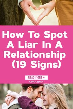 Learn how to spot a liar in a relationship with these 19 signs. It's important to recognize when someone may not be truthful with you. Understanding these signs can help you navigate your relationships better and make informed decisions. Whether it's small inconsistencies or big red flags, being able to identify dishonesty is crucial for maintaining healthy connections with others. Take note of these signs and trust your instincts when it comes to recognizing deceit in your relationships. How To Spot A Liar, How To Get Revenge, Psychology Says, Trust Your Instincts