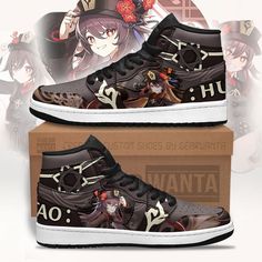 Hu Tao Genshin Sneakers Custom For Gamer-Gear Wanta Hu Tao Genshin, Two Ladies, Hu Tao, Sneaker Games, Trendy Sneakers, Custom Sneakers, Designer Sneakers, Tao, Converse Sneaker