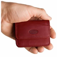 BRIEF INFORMATION: Jahn-Lederwaren: Very small wallet / very small holder / very small pouch / very small purse / very small money holder / coin purse / coin wallet / coin pouch / mini wallet / mini purse / mini coin purse, capacity: no A7 format (no old driver's license, personal ID, vehicle documents. This statement applies to GERMAN old, large-sized IDs etc.), no credit card format, size XS, made out of real leather, hand-crafted, model 108, for women and men, avaiable in blue, red, green, be Classic Coin Purse With Card Slots For Personal Use, Compact Red Leather Wallet, Classic Red Leather Coin Purse, Classic Rectangular Coin Purse For Personal Use, Classic Red Coin Purse With Card Slots, Red Leather Coin Purse With Rfid Blocking, Classic Compact Leather Coin Purse, Classic Soft Leather Coin Purse, Classic Coin Purse With Interior Card Slots As Gift