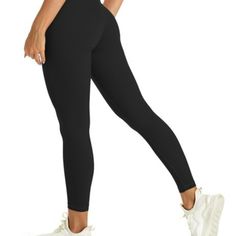 Women's Yoga Pants High Quality Ankle Length High Waist Black Sm/Med Waist 20.47 Inch Hip 27.56 Inch Pant Length 33.46 Inch Nylon & Lycra Tommy Hilfiger Joggers, Jogging Leggings, Brandy Melville Sweatpants, Black Lounge Pants, Lululemon Align Joggers, Leather Jogger Pants, Vintage Tracksuit, Champion Sweats, Ankle Pants Women