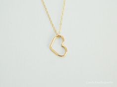 Heart Necklace, Heart Pendant Necklace, 14K Gold Heart Necklace, Heart Jewelry, Dainty Necklace, 14k Gold, Sterling Silver, 14k Rose Gold by camilaestrella. Explore more products on http://camilaestrella.etsy.com Everyday 14k Gold Open Heart Necklace, Minimalist 14k Gold Heart Necklace For Anniversary, Minimalist Open Heart Necklace With Delicate Chain, Simple Open Heart Necklace For Anniversary, Minimalist Heart Charm Necklace For Anniversary, Minimalist Heart Charm Necklace For Anniversary Gift, Minimalist Double Heart Necklace For Anniversary, Minimalist Open Heart Jewelry For Anniversary Gift, Minimalist Heart Cut Necklace For Anniversary