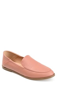 This menswear inspired loafer features a collapsible heel counter so you can transform it into a mule. 0.5" heel Round apron toe Slip-on Collapsible heel counter Vegan leather upper, manmade sole Imported Modern Slip-on Moccasins For Spring, Modern Spring Slip-ons With Plain Toe, Modern Slip-ons With Plain Toe For Spring, Modern Plain Toe Slip-ons For Spring, Modern Plain Toe Loafers For Spring, Plain Toe Slip-ons For Office In Spring, Spring Synthetic Loafers For Business Casual, Office Slip-ons For Spring, Spring Synthetic Slip-ons For Business Casual