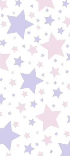 pink and purple stars on a white background