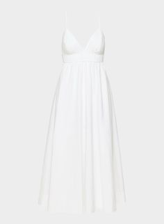 ENCOURAGE POPLIN DRESS | Aritzia Aritzia Dress, Poplin Dress, Strap Dress, Empire Waist, Cotton Poplin, Wedding Inspo, Fit And Flare, Encouragement, Cut Out