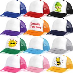 PRICES MAY VARY. Rich in Quantity: package contains a total of 12 pieces of kids trucker hats, which are sufficient for your kids to wear at school or take part in summer activities outdoor, they also can share with others Customize Your Own Caps: these blank baseball caps are blank at the front, thus you can customize your own hat in various ways according to your preference, such as printing, heat transfer, embroidery, painting, dyeing and so on, to show your favorite patterns, words, logo or Baseball Cap Decal Size Chart, Sublimation Hats, Activities Outdoor, Hats Baseball Caps, Kids Notes, Embroidery Painting, Hat For Kids, Blank Hats, Hats Baseball