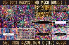 abstract background mega bundle 2 with over 600 high resolution digital papers for all types of projects