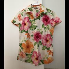 Nwt, So Beautiful And Comfortable T-Shirt From Tommy Bahama In Hawaii Store. Excellent Material, Great For Summer Time Or Tropical Weather . Size: Xs/2 Bust 16.5", Length:23.5" Excellent Condition No Rips Or Stains. Love This T-Shirt,Reminds Me Have Great Time In Hw, So Sad To Let It Go Bc Little Small Size For Me. Pink Tropical Camp Shirt With Short Sleeves, Pink Cotton Hawaiian Shirt For Vacation, Pink Printed Summer Hawaiian Shirt, Pink Printed Hawaiian Summer Shirt, Multicolor Short Sleeve Tops With Hibiscus Print, Multicolor Hibiscus Print Short Sleeve Tops, Pink Tropical Print Short Sleeve Shirt, Casual Multicolor Top With Hibiscus Print, Tropical Pink Camp Shirt For Vacation