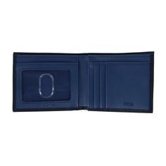 This handsome bifold wallet features 3 card slots, 2 utility pockets, an ID window, and 1 full-length bill slot. A textured finish and handsome stitching make this wallet stand out. A Tallia logo patch is showcased on the exterior, with a brand logo on the passcase's interior. This wallet is classy enough for formal events and date night, but also practical for everyday use. Made of Leather Formal Bifold Wallet With Embossed Logo, Classic Bifold Wallet With Leather Patch, Leather Wallet With Embossed Logo For Daily Use, Leather Wallet With Embossed Logo For Everyday Use, Business Leather Trifold Wallet With Id Window, Business Bifold Wallet With Rfid Blocking, Bifold Business Wallet With Rfid Blocking, Leather Bifold Wallet With Embossed Logo, Classic Wallets With Embossed Logo