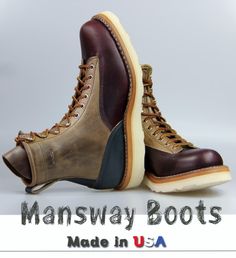 MANSWAY BOOTS 88697 WITH UNIQUE LEATHER LACE www.mansway.com High Cut Shoes, Mens Military Boots, Wing Boots, Futuristic Shoes, Mens Boots Casual, Mens Boots Fashion, Comfortable Boots, White Boots