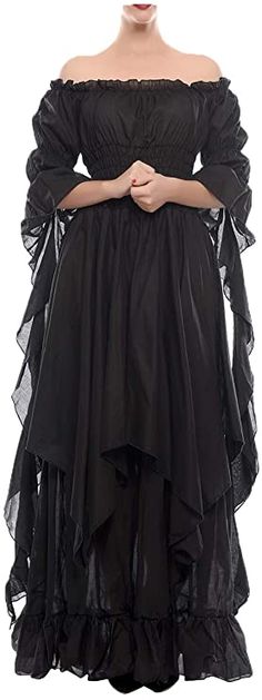 Witch Dress Medieval, Wench Costume, Medieval Wedding Dress, Dress Medieval, Fair Outfits, Medieval Wedding, Fest Outfits, Witch Dress, Gothic Witch