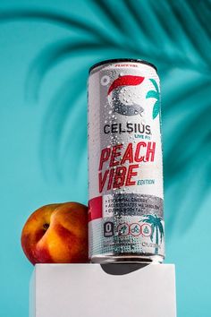 Peach Vibe and Tropical Vibe CELSIUS Celsius Energy Drink, Stop Motion Photography, Los Angeles Food, Motion Photography, Publicidad Creativa, Tropical Drink, Food Photography Styling