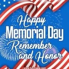 an american flag and fireworks with the words happy memorial day, remember and honer