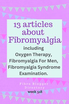 Topics include photography, art and oxygen therapy, water and pain, the secrets of fibro and the key to the fibromyalgia examination. Tips For Dating, Ear Problems, Hyperbaric Oxygen Therapy, Oxygen Therapy, Physical Intimacy