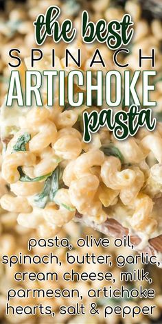 spinach artichoke pasta, spinach artichoke spaghetti, creamy pasta recipe, alfredo and spinach pasta, fast vegetarian recipes, no meat recipes, noodle recipes, pasta recipes, quick dinners Feta Artichoke, Spinach Artichoke Pasta, How To Make Spinach, Creamy Parmesan Sauce, Artichoke Pasta, Easy Pasta Dishes, Artichoke Recipes, Creamy Parmesan, Parmesan Sauce