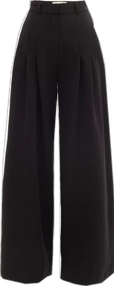 Stretch Wide Leg Pants With Belt Loops, Elegant Flared Wide Leg Pants With Belt Loops, Elegant Wide Leg Flare Pants With Belt Loops, Formal Flared Wide Leg Pants With Belt Loops, Elegant Wide Leg Pants For Spring, Elegant Pleated Bottoms With Wide Hem, Chic Pleated Bottoms With Wide Hem, Black Pleated Wide Leg Culottes, Elegant Black Wide-leg Bottoms