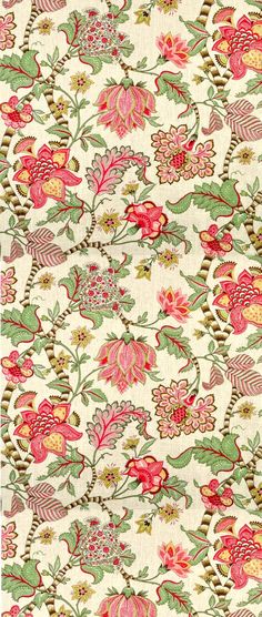 an image of a floral pattern on fabric