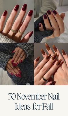 Fall Colors 2024 Nails, Nails November 2024 Trends, November 2024 Nail Trends, Autumn Nail Designs 2024, November Nails Ideas 2024, November Nails Acrylic, Simple November Nails, November Nail Ideas Short, November Manicure