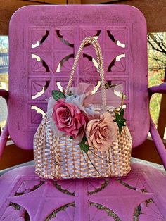 "Thank You If You Favored One of My Items! You Will Receive 10% Off an Item of Your Choice, Unless It Is on Sale, Code17. Thank You. RARE PINK WICKER Coated Handbag/Vintage Wicker Handbags/Pink Wicker Handbags/60's Vintage Handbags/Wicker Bags/Summer Purses/Mint CONDITION RARE Circa 1960's PINK Wicker Coated Handbag Handmade in British Hong Kong This is a Lovely Pink Wicker Coated Handbag.  It is finished in Solid Pink except for the Gold Tone Hardware.  The inside is lined in a Stripe Fabric an Vintage Pink Rectangular Shoulder Bag, Retro Pink Satchel Shoulder Bag, Pink Retro Satchel Shoulder Bag, Retro Pink Shoulder Bag For Summer, Pink Retro Handheld Shoulder Bag, Vintage Pink Handheld Bag, Vintage Pink Bags For Everyday Use, Retro Pink Satchel Bag, Pink Retro Satchel Bag