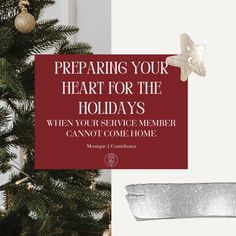 NEW ON THE BLOG: Preparing My Heart for the Holidays The holiday season can be less merry if you know your service member will be deployed or unable to come home. Today on the site, Air Force Mom and Contributor Monique is sharing six ways you can prepare your heart for the holidays when your service member cannot make it home. How do you celebrate holidays during deployments? Let us know in the comments- you never know who you might be helping! #militarymomcollective #MilMCContributor #... Book Club Food, Military Lifestyle, Mom Printable, Air Force Mom, Life Insurance Companies, Blogger Tips, Come Home