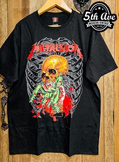 #metallica #americanheavymetalband #heavymetal #hardrock #speedmetal #thrashmetal #rock #rockband #rockt #rocktee #band #bandt #bandtee #bandtshirt #rockbandtshirt #rockbandtee #tshirt #tee #streetwear #vintagereprint #y2k #shopvintage #thrift #thriftshop #90sstyle #vintageclothing #vintaget #bootleg Unisex Screen Print Shirt For Fan Merchandise, Unisex Fan Merchandise Shirt With Screen Print, Cotton T-shirt With Custom Artwork For Fans, Cotton T-shirt With Custom Artwork Fan Merchandise, Grunge Style Fan Merchandise Shirt With Screen Print, Retro Crew Neck Top With Custom Artwork, Custom Artwork Short Sleeve Shirt For Streetwear, Vintage Short Sleeve Tops With Custom Artwork, Cotton Tops With Custom Band Artwork