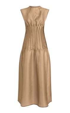 MODA OPERANDI: KHAITE Silk Maxi Dress… Sheer Outfit, Organza Top, Georgette Dress, Outfit Formulas, International Fashion, Ladies Dress Design