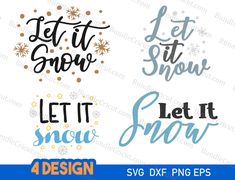 let it snow svg cut file